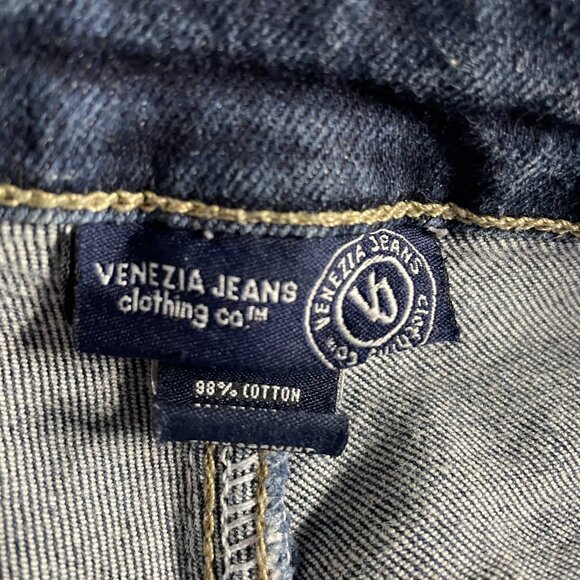 Venezia Jeans Fabian Womens Blue Medium Wash High Rise Denim Capri Jeans Size 20 - Picture 8 of 8
